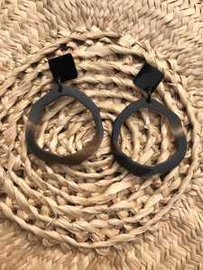 Elegantes Pendientes de Cuerno de Búfalo, Ecológicos, Hechos a Mano, Forma Natural Moderna, Ligeros, Artesanales, Joyería para Boda - Product Image 3