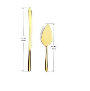 Cuchillo de latón de alta calidad, hecho a mano servidor y servidor de diseño moderno, personalizado, para pastel - Product Image 3