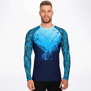 Hot Selling Rash Guards For Adult Full Sleeve Sublimation Stretchable <b>Compression</b> <b>Shirts</b> For Men's With OEM Service - Product Image 3