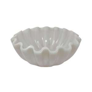 Bol de service en résine blanche au design unique pur pour restaurants et hôtels plats à très bon prix - Product Image 1