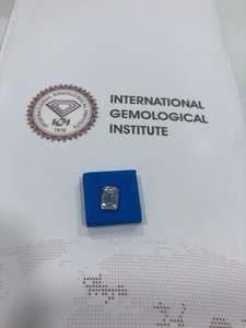 Aniva เพชร1.02Ct มรกตเจียระไนแบบหลวมสำหรับทำเครื่องประดับที่มีใบรับรอง IGI CVD HPHT - Product Image 2