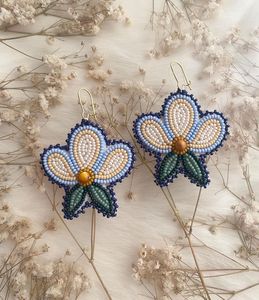 Boucles d'oreilles multicolores en perles de rocaille Bijoux à franges pour cadeau d'anniversaire Dan de longueur moyenne - Product Image 1