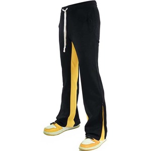 Wholesale <b>Stacked</b> Flare <b>Jogger</b> Customized Logo <b>Stacked</b> <b>Joggers</b> With Pockets Streetwear Men's Pants Trousers Oversized - Product Image 5