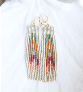 Pendientes de Flecos Hechos a Mano - Dorados - Largos - Product Image 2