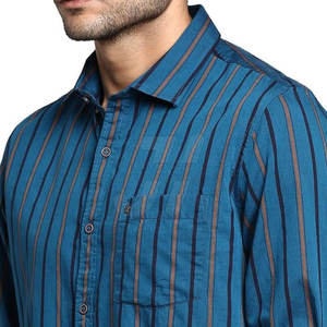 Elegante camisa de vestir de algodón 100% ajustada para hombre resistente a las arrugas con corte moderno para uso diario o de oficina - Product Image 6