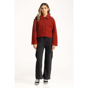 Chaqueta Sintética de Piel de Oveja para Mujer, Modelo WM-JKT-WS24-013, Tallas S/M/L, Temporada Otoño, Teñida, Poliéster, Spandex, Forro de Piel Sintética - Product Image 2