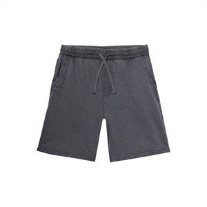 Shorts pour hommes de haute qualité à taille élastique, 100% coton, séchage rapide, respirants, pour sports de plein air, avec fermeture à cordon sur le devant. - Product Image 1