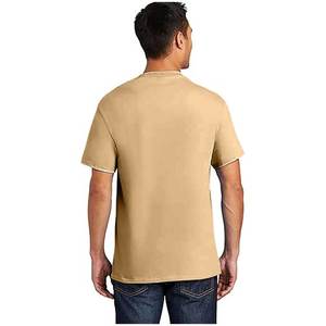 T-shirts pour hommes, col en V, manches courtes, tricotés, 100% coton, respirants, séchage rapide, style hip-hop, coupe classique - Product Image 1