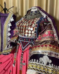 Ropa tradicional hecha a mano vestido afgano de alta calidad mejor Material afgano Vintage vestidos de mujer 0606 - Product Image 2