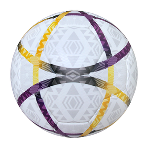 Aiju Ballon de football personnalisé Taille 5 Entraînement Football Ballon de football en cuir PU de haute qualité Passionné de sport Vente en gros Imprimé thermocollé - Product Image 6