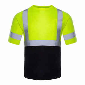 T-shirt à manches longues avec capuche pour homme, haute visibilité, travail de construction, sécurité, avec réfléchissant haute visibilité pour vêtements de travail - Product Image 1