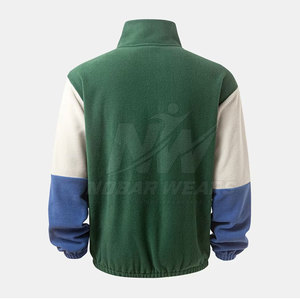 Veste polaire de trekking pour homme, col montant, fermeture éclair quart de tour, légère, chaude, vêtements d'extérieur pour l'hiver - Product Image 2