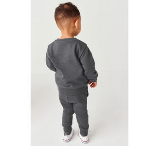 Ensemble de survêtement sport deux tons pour garçons, prix d'usine en gros, vêtements de rue, entraînement, ensemble de 2 pièces, survêtement à blocs de couleur pour enfants - Product Image 3