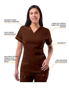 Combinaison de travail pour femmes, conçue pour la douceur, la ventilation et une utilisation fiable lors des tâches médicales et cliniques - Product Image 3