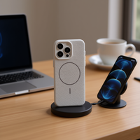 Étui de téléphone portable Redmi A5 en cuir artificiel léger à design uni avec texture litchi en relief, sans support
