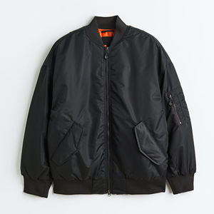 Chaquetas Bomber de Invierno para Hombre, Estilo Urbano, 100% Seda Satén, Hechas a Medida, Tallas Grandes, Alta Calidad, Venta al Por Mayor 2025 - Product Image 1