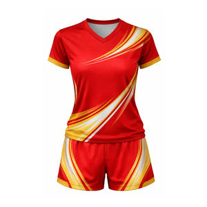 Uniformes de Voleibol Personalizados de Alta Calidad, Conjuntos Impresos 100% Poliéster, Fabricante de Kits Personalizados de Cuerpo Completo - Product Image 1