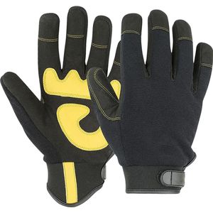 Gants de mécanicien respirants confortables et ajustés poignée Durable cuir synthétique léger broderie personnalisée hiver en plein air - Product Image 1