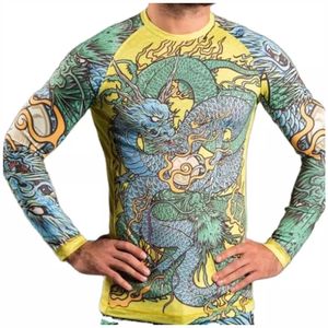 MMA BJJ Rash Guard with Comfort Compression Fit & Custom <b>Sleeve</b> Lengths Front Logo <b>Stretch</b> Feature - Product Image 1