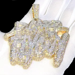 Бриллиантовый кулон из муассанита