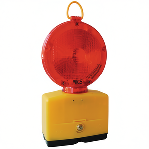 Feu de signalisation LED rouge Nitra pour chantier avec tête rotative, autocollant réfléchissant promotionnel portable et lumière Nissen - Product Image 3
