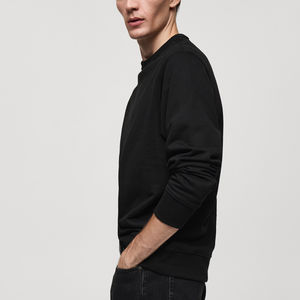 Sweat-shirt pour homme avec logo personnalisé, manches longues, pull uni, 100% coton, logo imprimé, sweat-shirts OEM, pull uni pour homme - Product Image 3