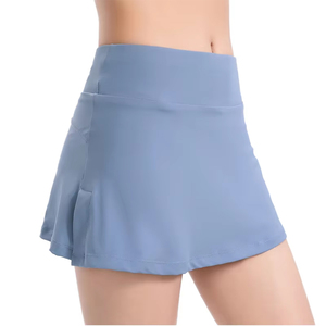 Jupes pour femmes de tennis de fitness imprimées numériques écologiques de qualité supérieure en polyester spandex avec logo personnalisé - Product Image 1