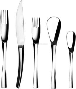 Wholesale 5 Pieces Dinnerware Set Stainless Steel Flatware Set Luxury Crushed Diamond Designer Luxury Cutlery Set in Flatware - Product Image 5