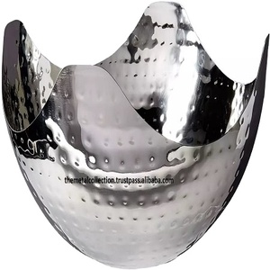 Bol de service classique ustensiles de cuisine bols à Fruits & plat couleur argent nouveau Design en acier inoxydable bols à salade en métal - Product Image 1