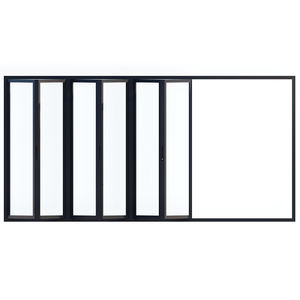 Puerta corredera plegable de vidrio para partición de balcón y patio a prueba de huracanes de estilo nórdico grande de aluminio para puerta de acordeón de casa - Product Image 4