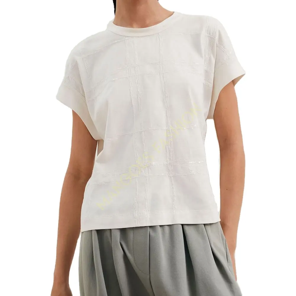 여성 패션 반소매 티셔츠 캐주얼 티셔츠 섀도우 포켓 사용자 정의 제조업체 도매 공장 가격 캐주얼웨어