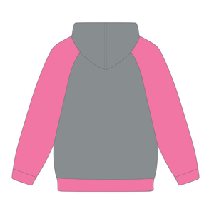 Sudadera con Capucha de Invierno de Manga Raglán Color Gris Acero con Diseño de Insignia Frontal, Hermandad Griega, para Mujer, Rosa, Verde, Estilo Universitario - Product Image 6