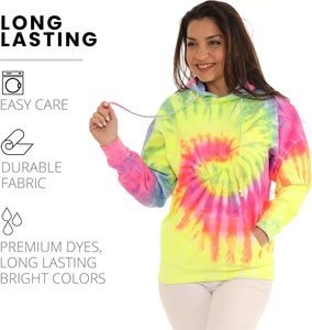 Haute qualité vierge Logo personnalisé cravate teinture à capuche ensemble 100% coton pull sweat pour hommes Streetwear correspondant cravate teinture tenue - Product Image 4