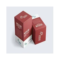 Boîtes en carton mono personnalisées de haute qualité pour les petits produits médicaux cosmétiques comme les bouteilles de vernis à ongles en gel et les emballages de lavage du visage