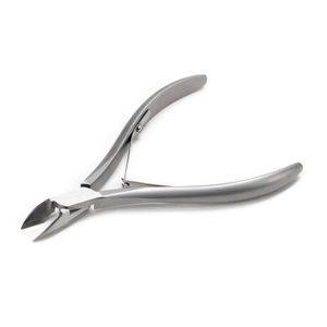 Cortauñas de acero inoxidable para cutículas, cuchilla rusa afilada de 5mm, junta de doble vuelta de resorte, acabado opaco, recortadores de uñas de tamaño de mandíbula completo - Product Image 4