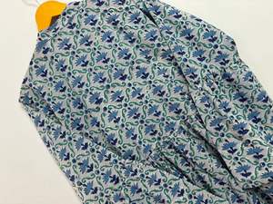 Vestido largo de algodón indooccidental de diseñador, vestido de fiesta de estilo bohemio Vintage para mujer, traje Vintage de estilo indio - Product Image 3