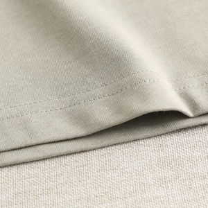 T-shirt Homme de Luxe en Coton Lourd/Fibre de Bambou 220g Épais Grande Taille Respirant Col Mock Oversize Qualité Supérieure - Product Image 5