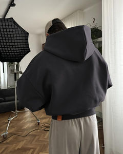 เสื้อฮู้ดผ้าฟลีซหนานุ่มสำหรับฤดูหนาว ผ้าฝ้าย ยูนิเซ็กซ์ สำหรับผู้ชายและผู้หญิง คุณภาพสูง ราคาเหมาะสม รับผลิตตามแบบ - Product Image 5