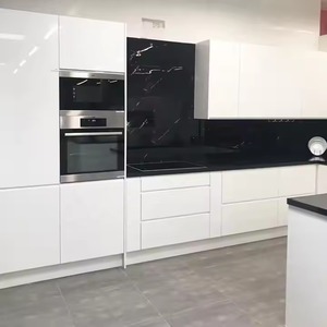 Nouveau style 2025 de l'usine vietnamienne, porte de placard de cuisine moderne RTA, design shaker en bois, prix de gros - Product Image 3