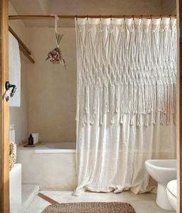 Boho Accessoires Faits À La Main Coton Décor Grande Toile De Fond Tapisserie Suspendue Macramé Porte Rideau - Product Image 3