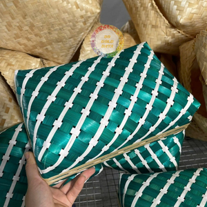 Cesta Redonda Pequeña de Bambú Natural de Alta Calidad, Cesta Decorativa, Accesorios y Cesta de Almacenamiento, Artesanía en Vietnam - Product Image 1