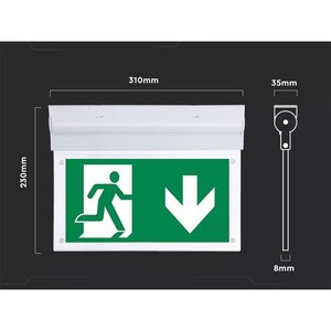 Kit di emergenza parete/soffitto regolabile 90 gradi SA e SE modalità Samsung 2W LED 3 ore durata batteria indicatore di uscita- - Product Image 3