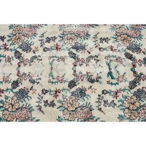 Vintage 3.5ft X 6.3ft tapis de laine turque Beige rouge Patchwork abstrait fait à la main grande zone Rectangle tapis Latex couloir chambre - Product Image 5