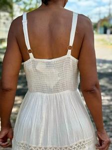 Vestido de verano de rayón vibrante Tie-Dye para mujer, encaje largo de diseñador con Fiesta de trabajo a mano y ropa informal, vestido largo sin espalda con cuello en V - Product Image 5