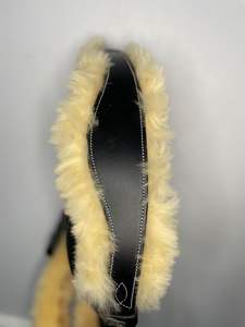 Cheval véritable peau de mouton anatomique snaffle Flash bride détachable néoprène rembourré rênes cuir bride en noir - Product Image 6