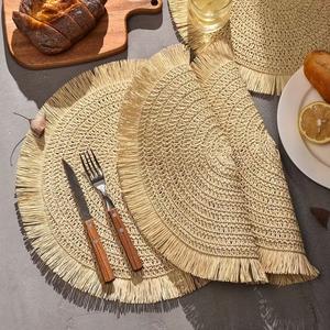 Mantel Individual de Pasto Marino Tejido a Mano, Ecológico y Natural, Mantel de Paja, Mantel de Jacinto de Agua Sostenible para Comedor - Product Image 6