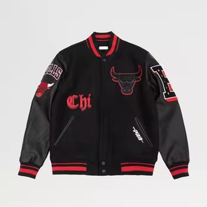 Letterman <b>Jacket</b> <b>Men</b> Varsity <b>Baseball</b> Bomber Stand Sporty Reasonable Prices Breathable Quick Dry Windbreaker Casual Winter - Product Image 5