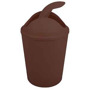 ถังขยะ AKO 5.5 ลิตร ฝาปิดแบบมีบานพับ สีช็อกโกแลต - Product Image 5