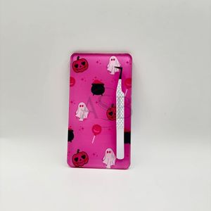 Carreaux de cils acryliques personnalisables pour Halloween Vente en gros Pince à épiler ovale Design durable Carreaux de cils personnalisés en forme de cercle et de citrouille - Product Image 4