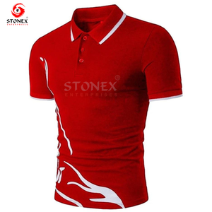 Vente en gros de demi-manches confortables pour hommes pour T-shirts polo décontracté motif solide grande taille léger Design unique - Product Image 6